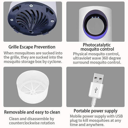 Electronic LED Mosquito Killer Lamp with USB port